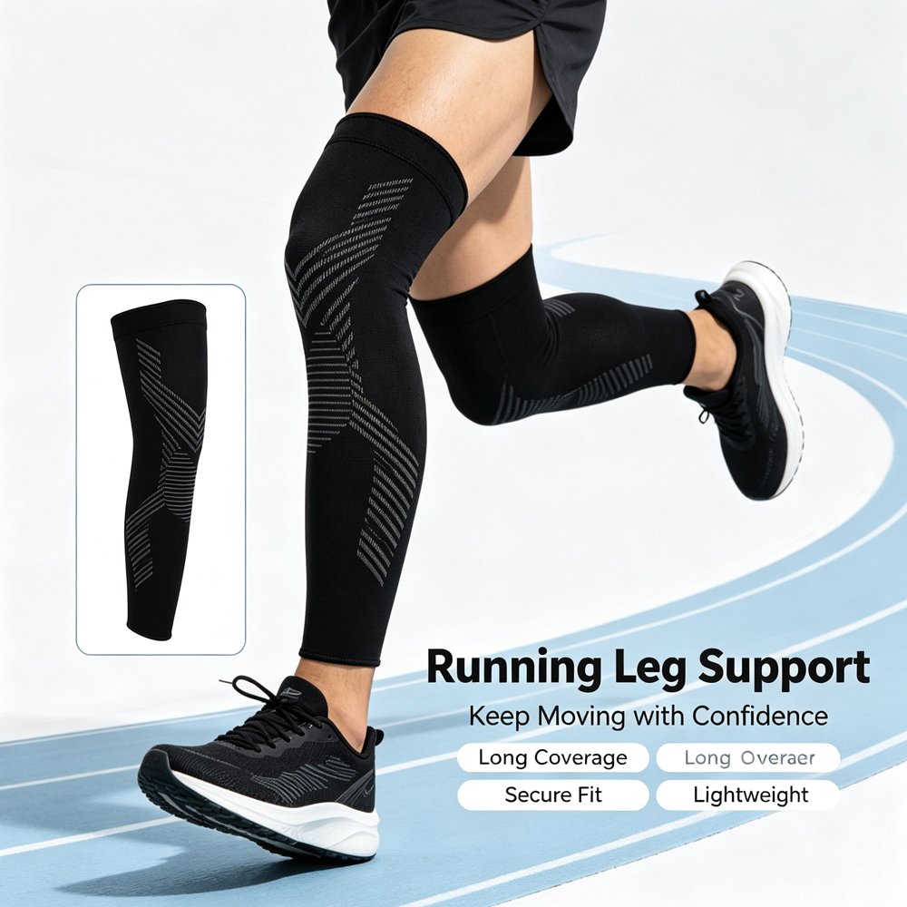 Compression Sleeve Calf - 1/2PCS Full Leg Compression Sleeves Long