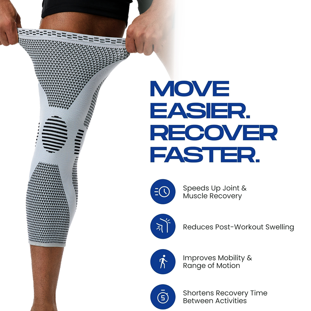 1pc Long Compression Leg Sleev - Compression Sleeve Calf 评论和价格