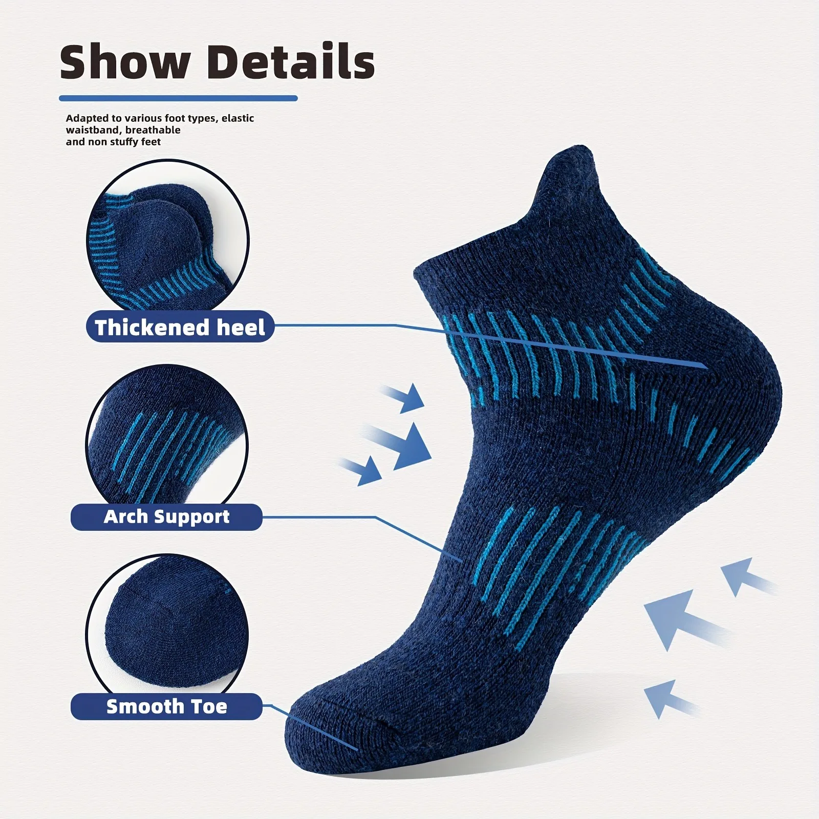 Men Merino Wool Ankle Hiking R - Wool Hiking Sock 评论和价格