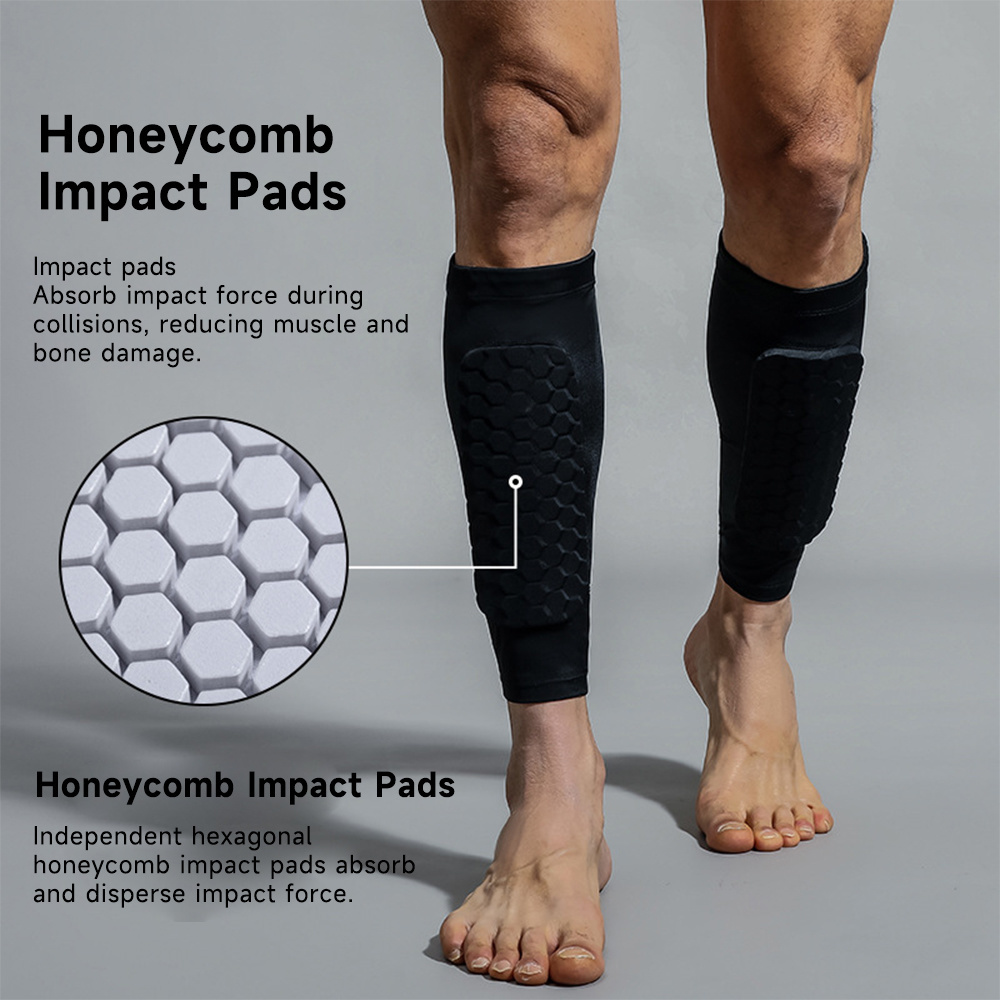 Thickened Soccer Shin Guards C - Compression Sleeve Calf 评论和价格