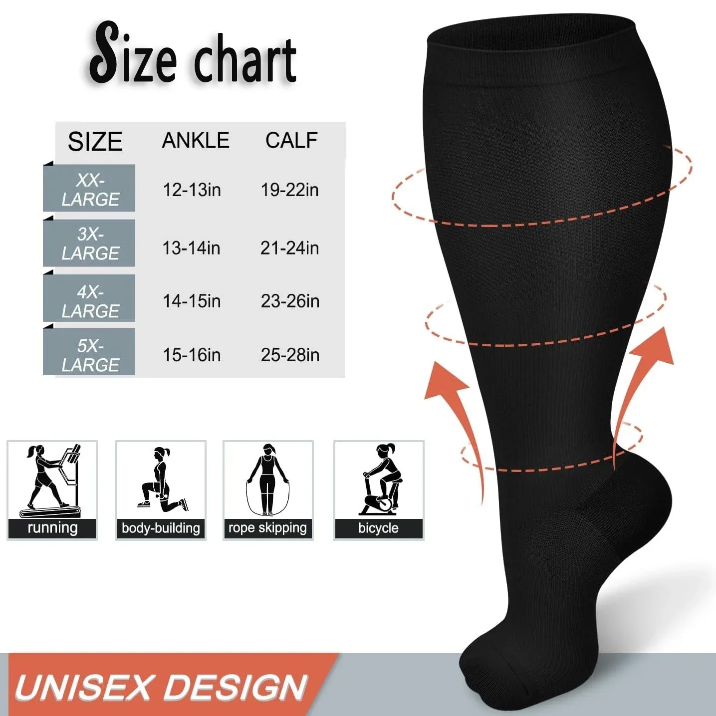 Plus Size Compression Socks fo - Compression Sleeve Calf 评论和价格