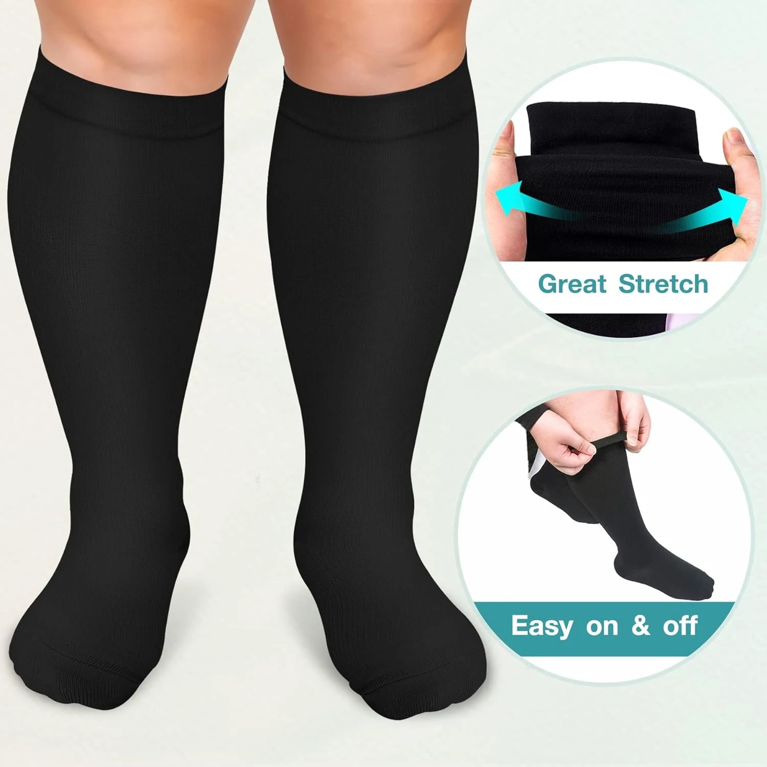 Plus Size Compression Socks fo - Compression Sleeve Calf 评论和价格