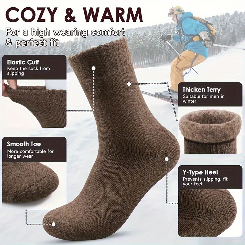 1 Pair Winter Thick Men's Snow - Thermal Sock Winter 评论和价格