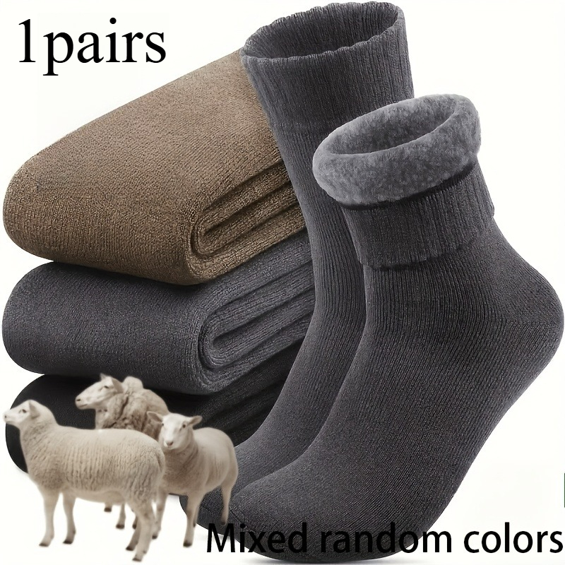 1 Pair Winter Thick Men's Snow - Thermal Sock Winter 评论和价格