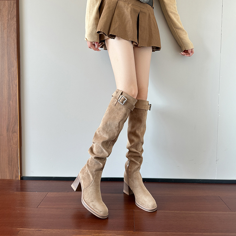 High heeled knee high boots fo - Knee High Sock Women 评论和价格
