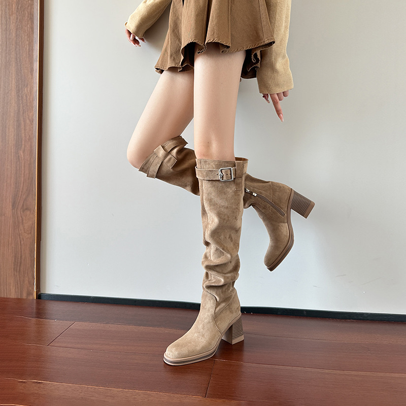 High heeled knee high boots fo - Knee High Sock Women 评论和价格