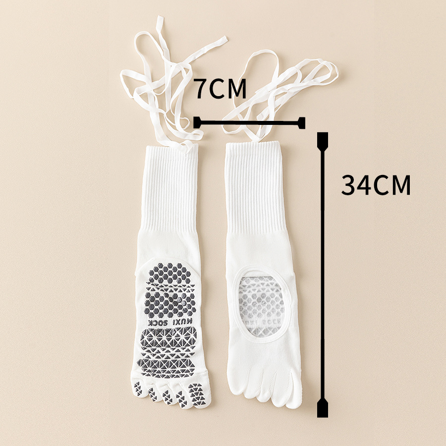 Women's Lace-Up Grip Yoga Sock - Grip Sock Yoga 评论和价格