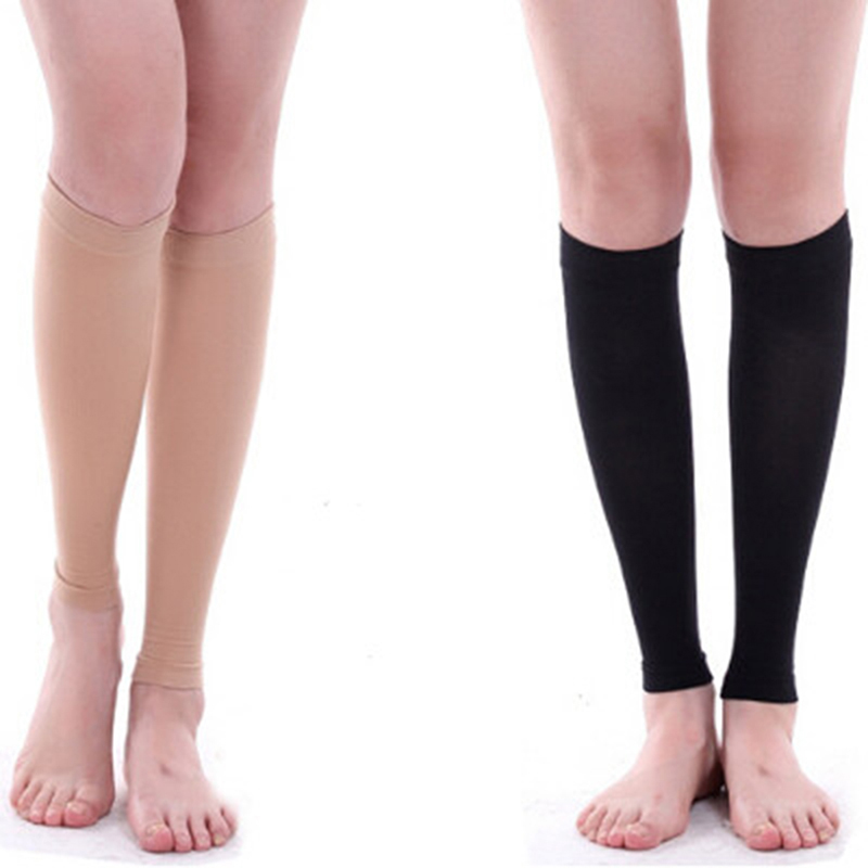 2pcs/lot Elastic Open Toe Knee - Compression Sleeve Calf 评论和价格